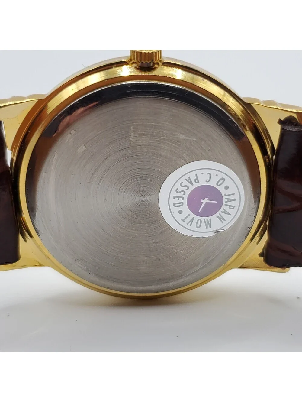 Generation Quartz Watch Women 31mm White Round Dial Gold Tone New Battery